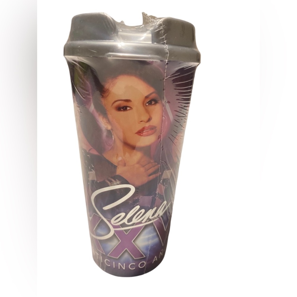 Selena Quintanilla 25th Anniversary Stripes Cup Tumbler 2020 Limited Edition NEW